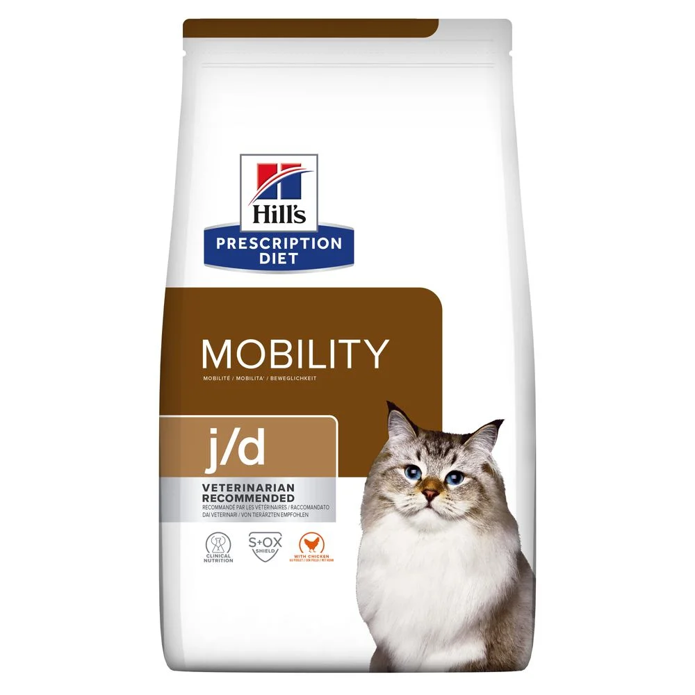 Сухий дієтичний корм Hill's PD Feline J/D Mobility для зниження болю та запалення при остеоартритах у котів - 1.5 кг