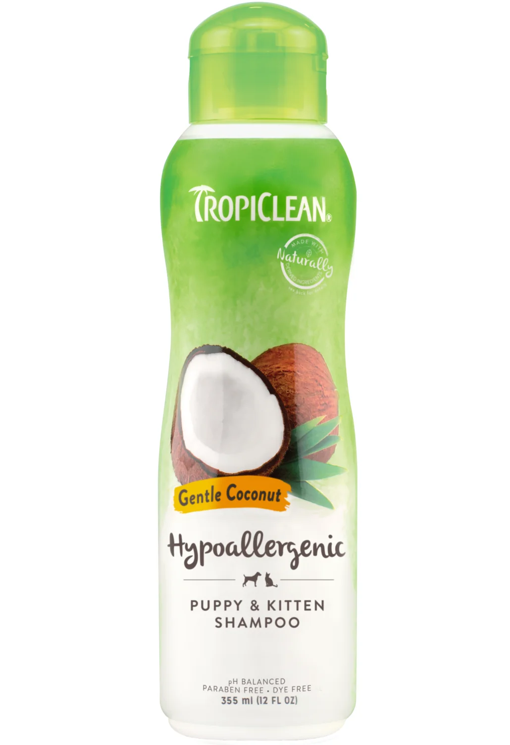 Шампунь для цуценят та кошенят TropiClean Coconut Puppy & Kitten Shampoo з екстрактом кокосу - 355 мл