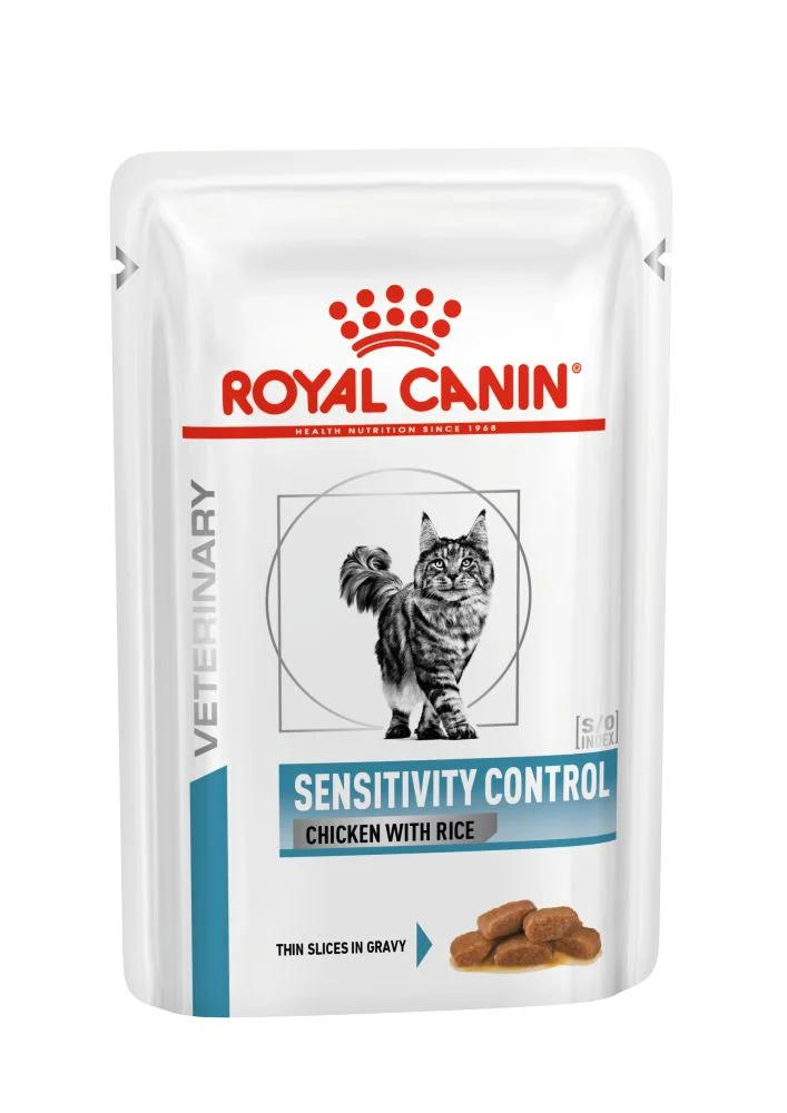 Вологий дієтичний корм Royal Canin Sensitivity Control для котів при харчовій алергії - шматочки в соусі - 85 г