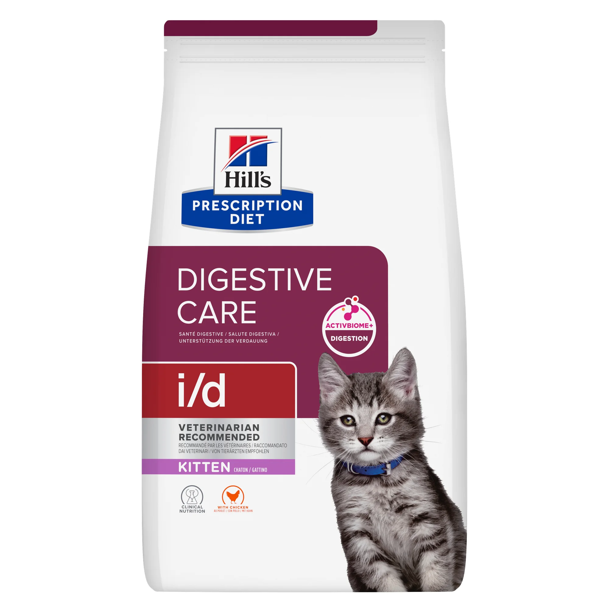 Сухий дієтичний корм Hill's PD Feline I/D Kitten ActivBiome+ для кошенят при порушеннях роботи ШКТ - 400 г