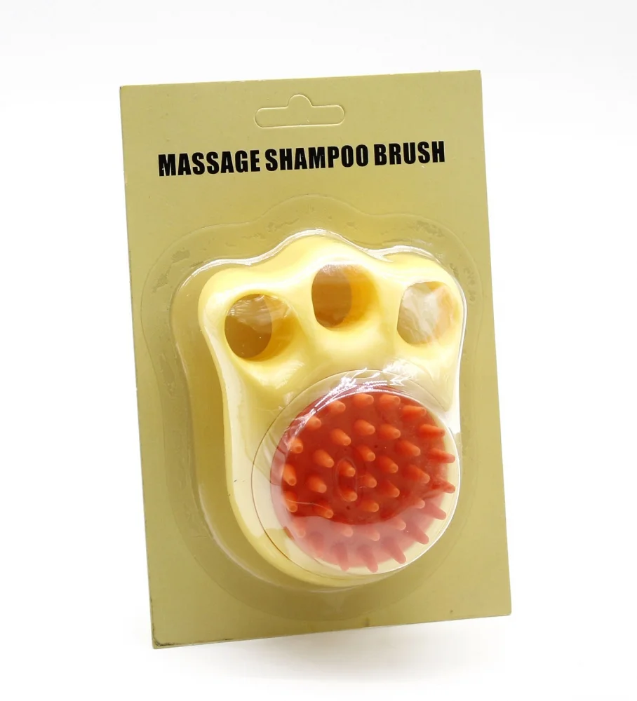 Щітка-диспенсер Pet Spay Massage Brush для шампуню - Жовтий