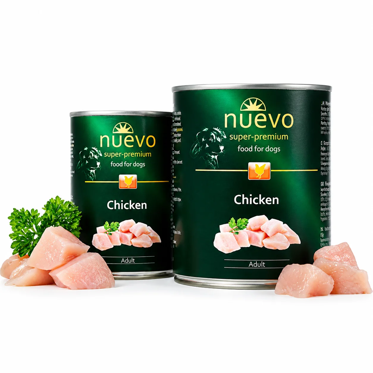 Консервований корм NUEVO для дорослих собак з куркою - 400 г