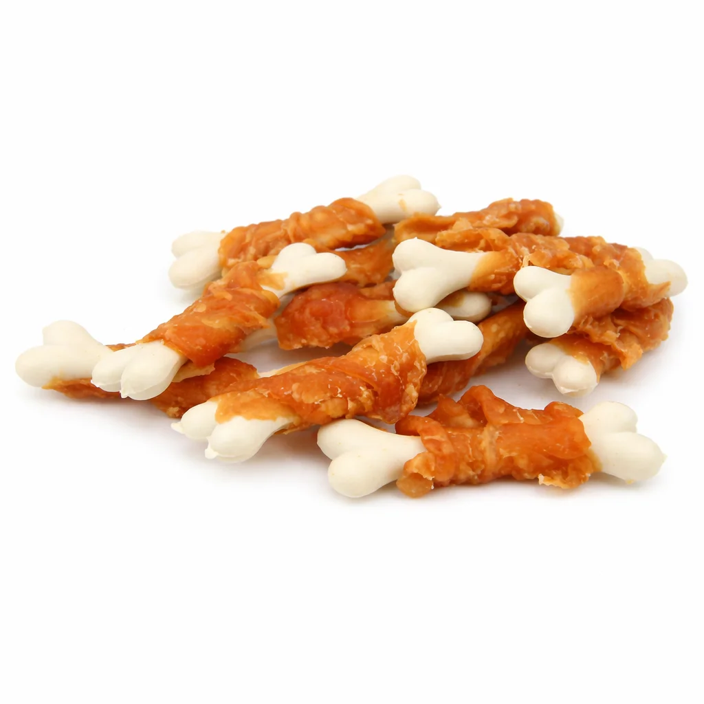 Ласощі для собак "Селянські смаколики" - кальцієві кісточки з куркою - 1 шт