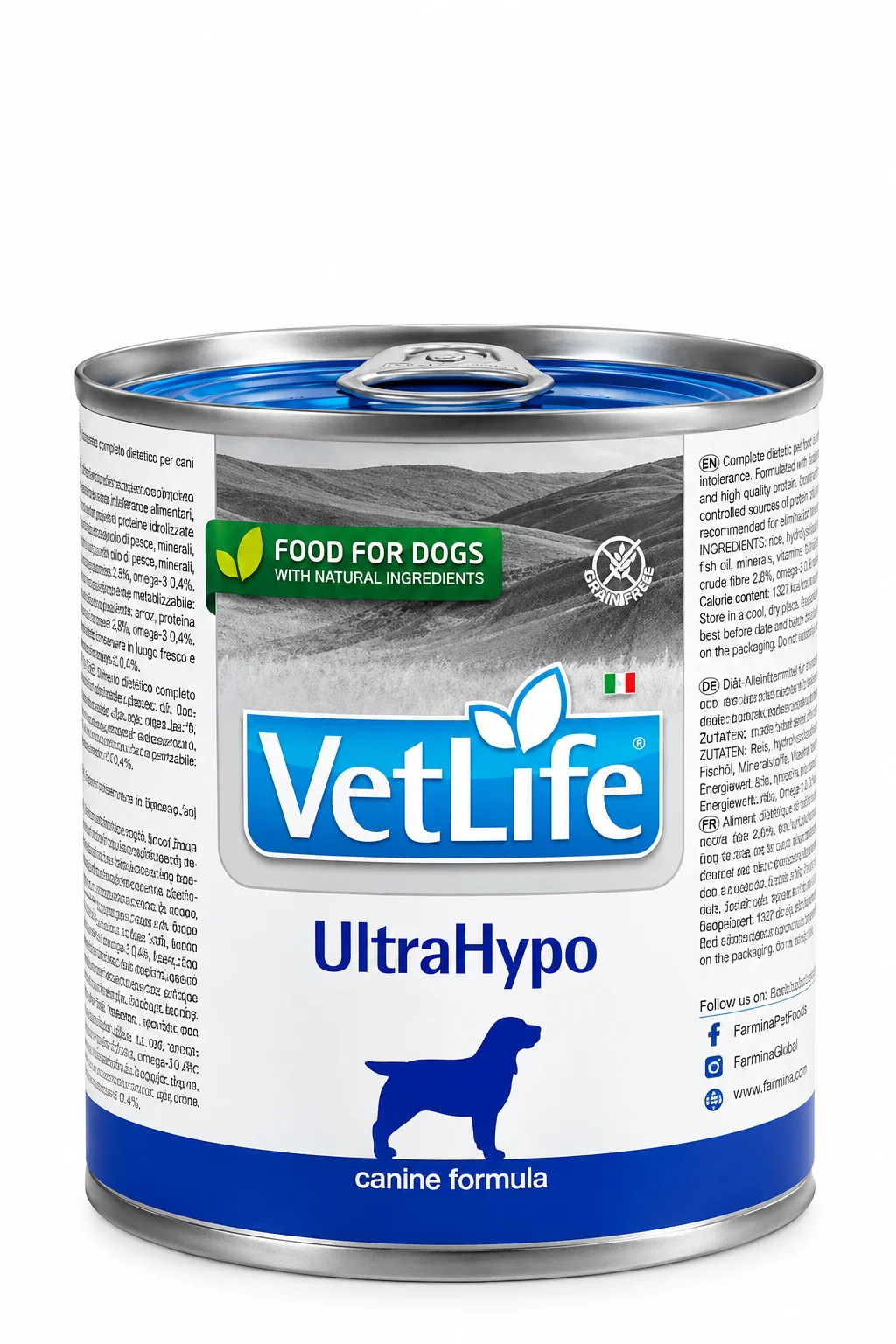 Консервований дієтичний корм Farmina Vet Life Ultrahypo для собак усіх порід при харчовій непереносимості - 300 г