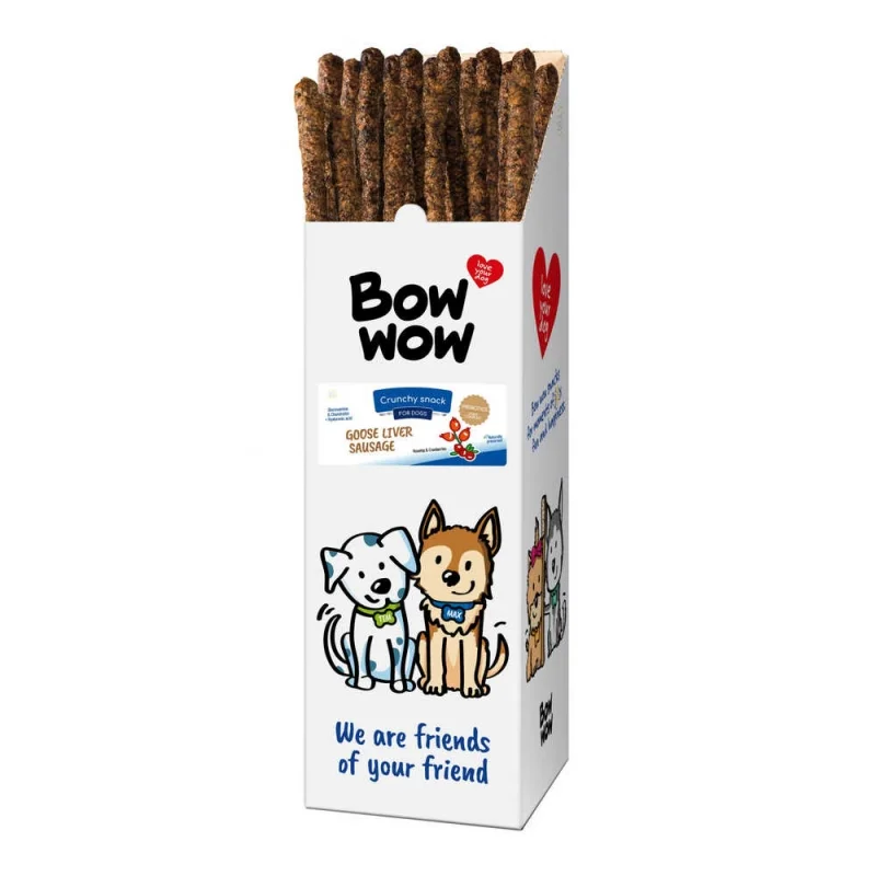 Ласощі для собак Bow Wow ковбаски з гусячою печінкою - 1 шт