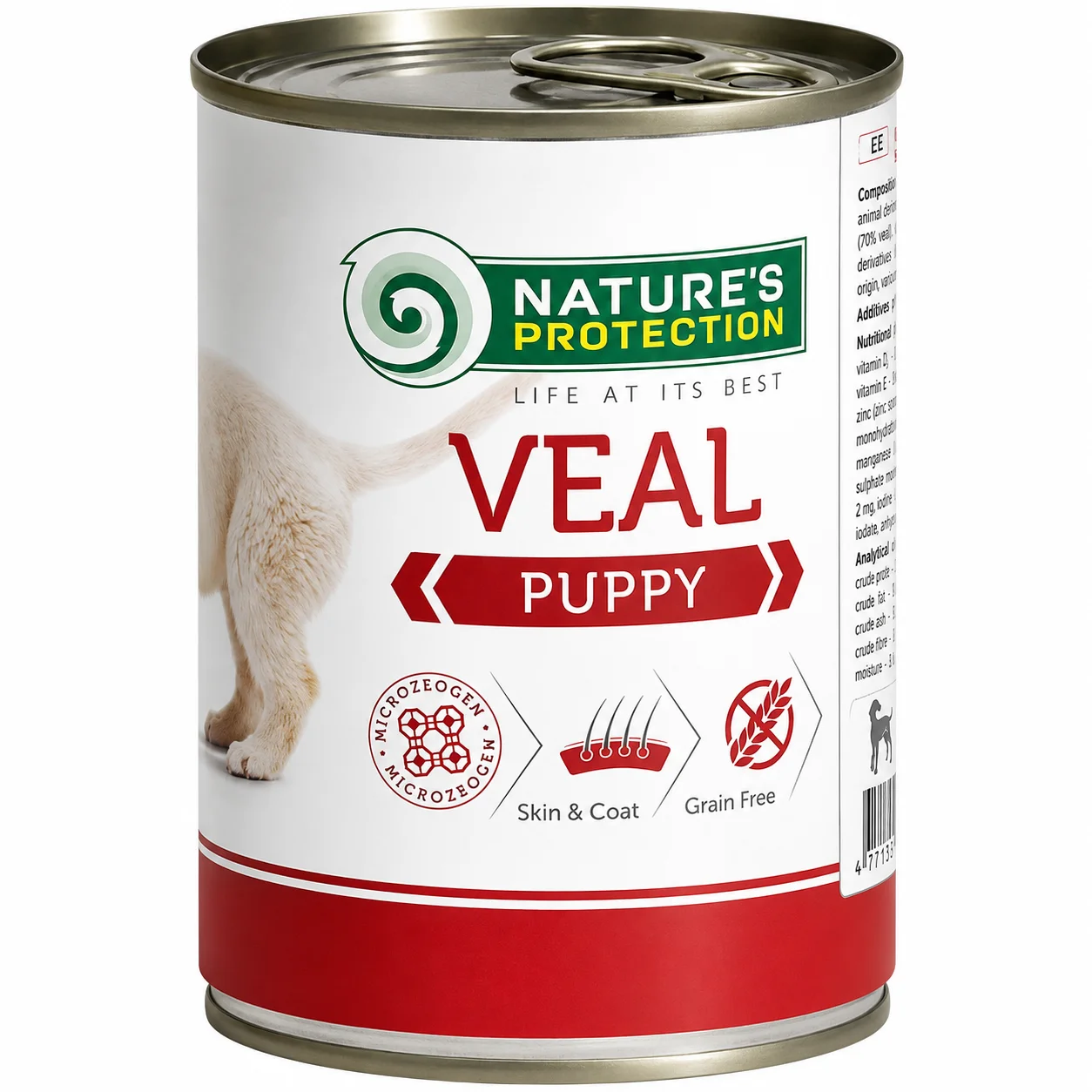 Консервований корм Natureʼs Protection Puppy Veal для цуценят з телятиною - 400 г