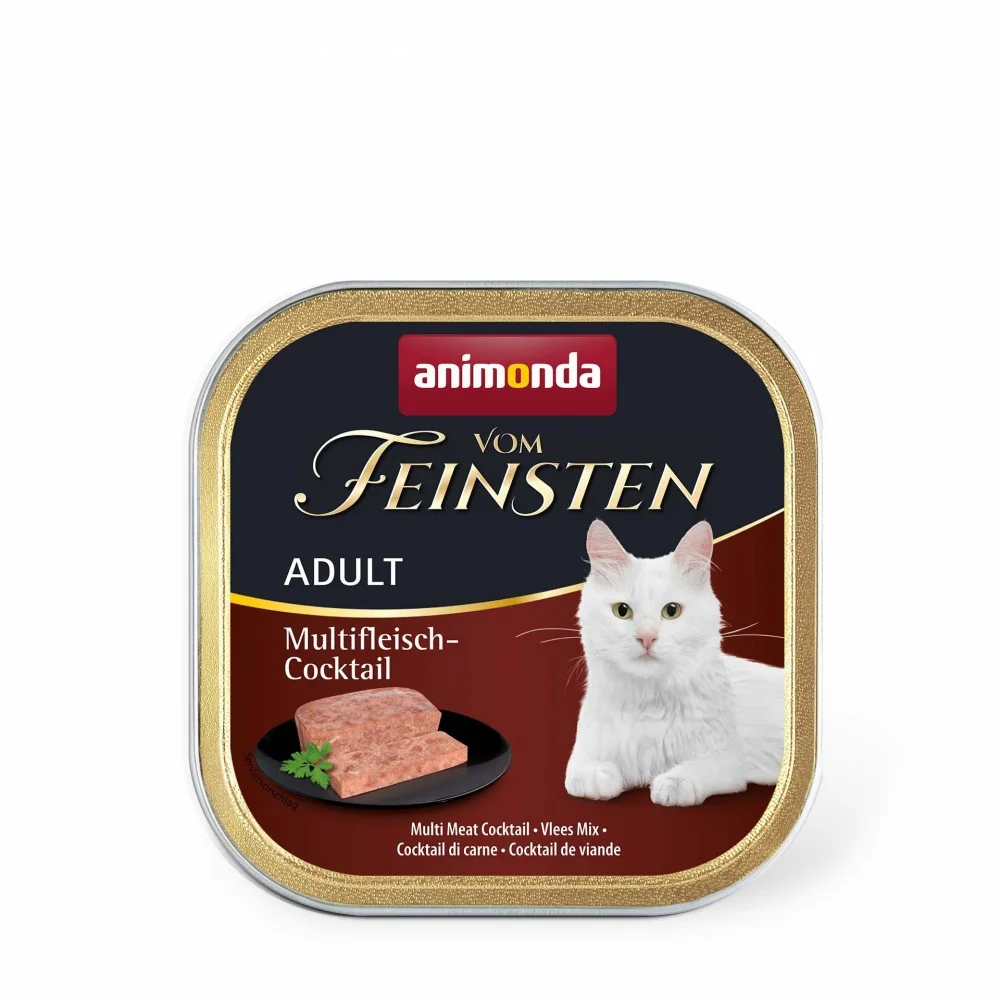 Консервований корм Animonda Vom Feinsten Adult Multi Meat Cocktail для дорослих котів - мультимʼясний коктейль - 100 г