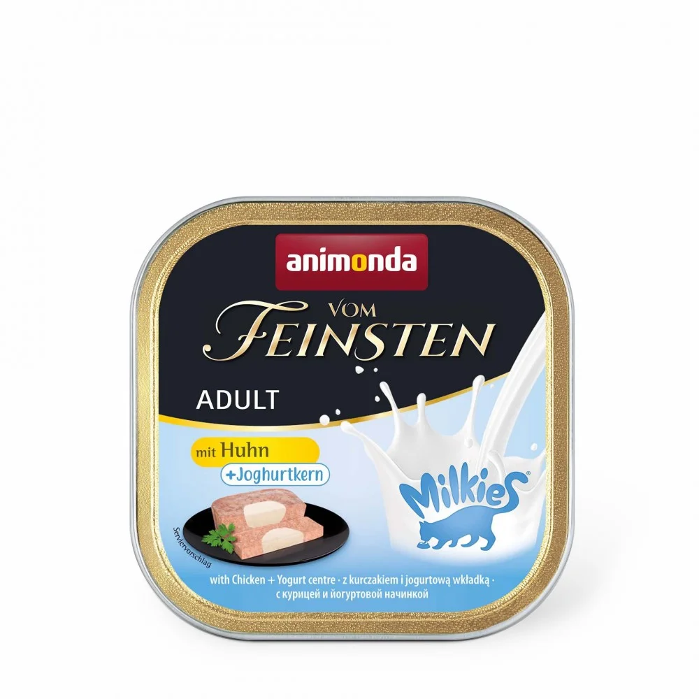Консервований корм Animonda Vom Feinsten Adult with Chicken Yoghurt centre для котів із куркою та йогуртом - 100 г