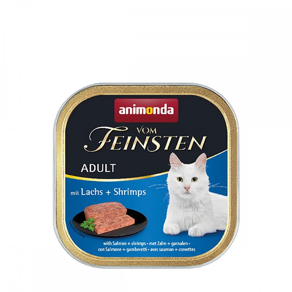 Консервований корм Animonda Vom Feinsten Adult with Salmon Shrimps для котів із лососем і креветками - 100 г