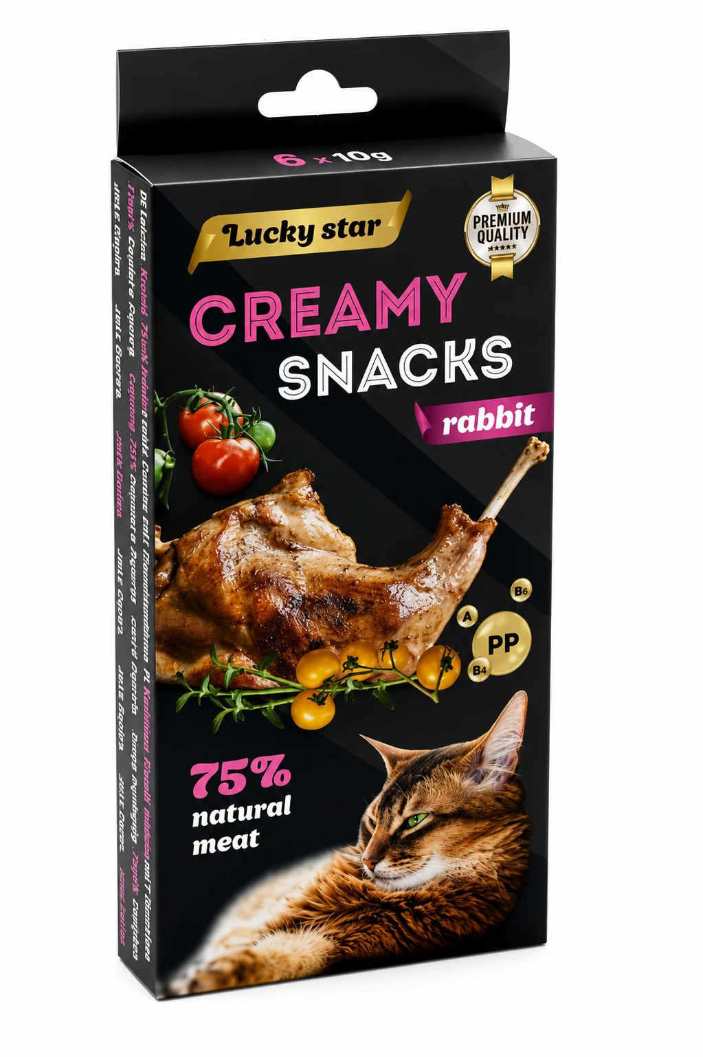 Кремові ласощі для котів Lucky Star з кроликом - 1 шт