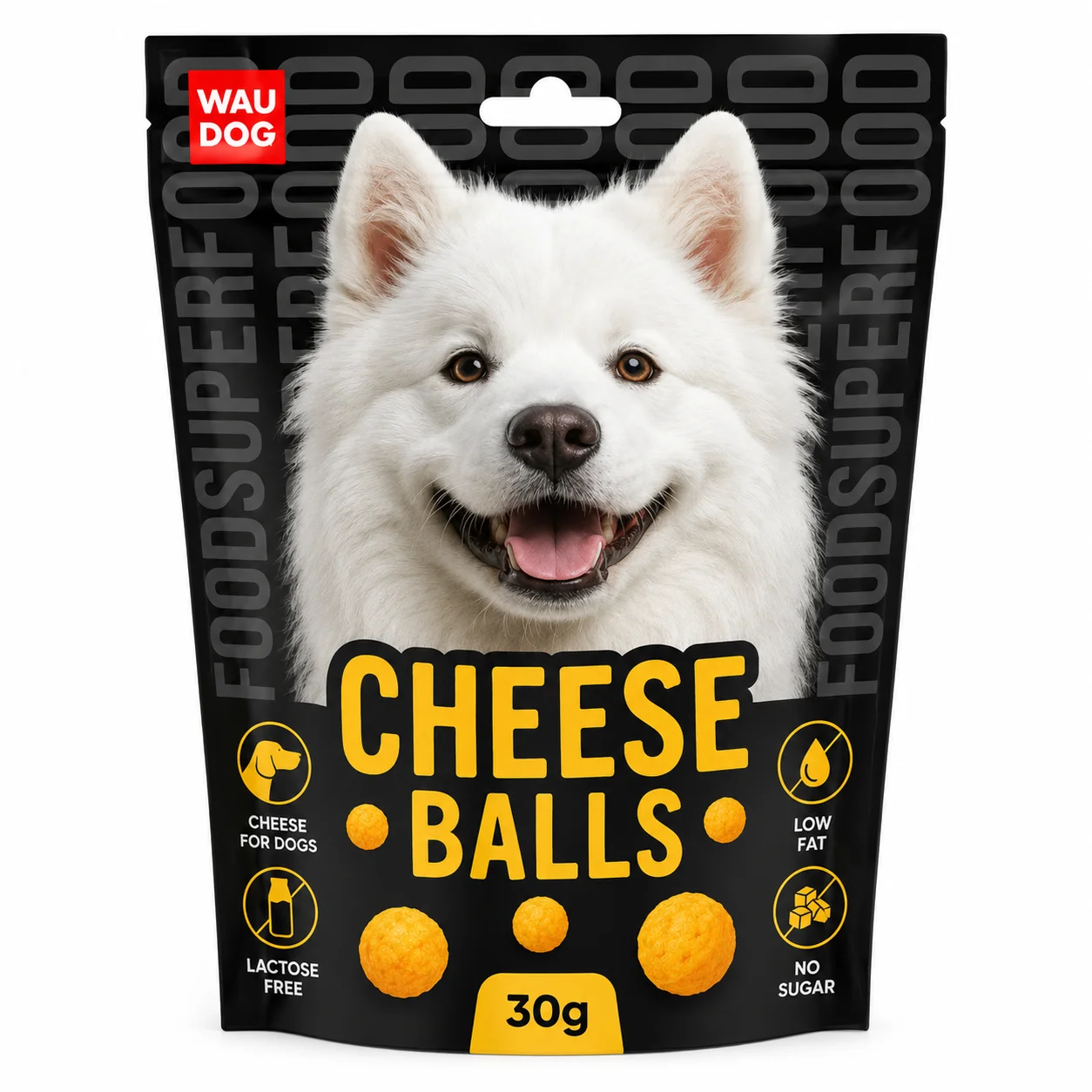 Ласощі для собак WAUDOG Treats хрусткі сирні кульки - 30 г