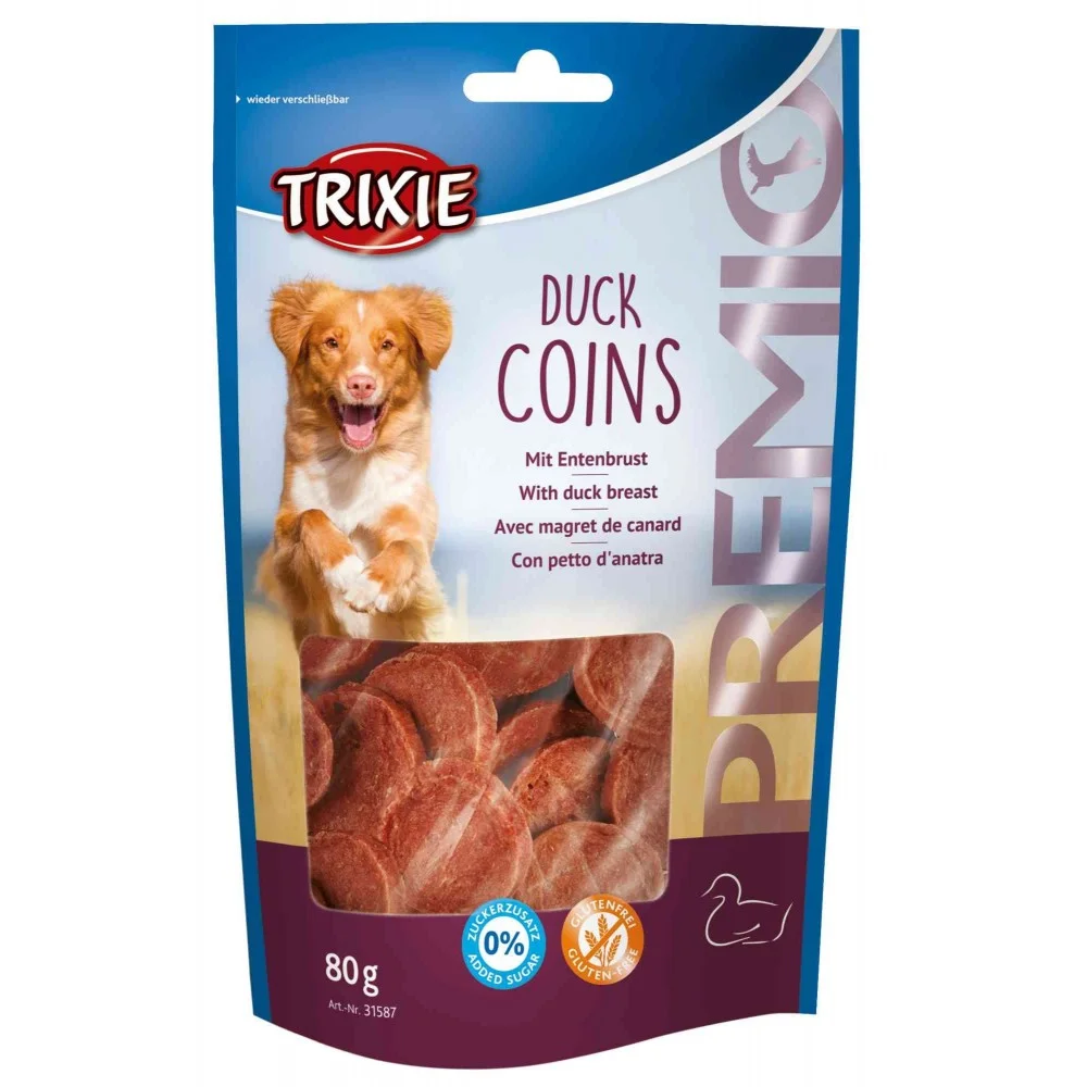 Ласощі для собак Trixie Premio Duck Coins монетки із качкою - 80 г