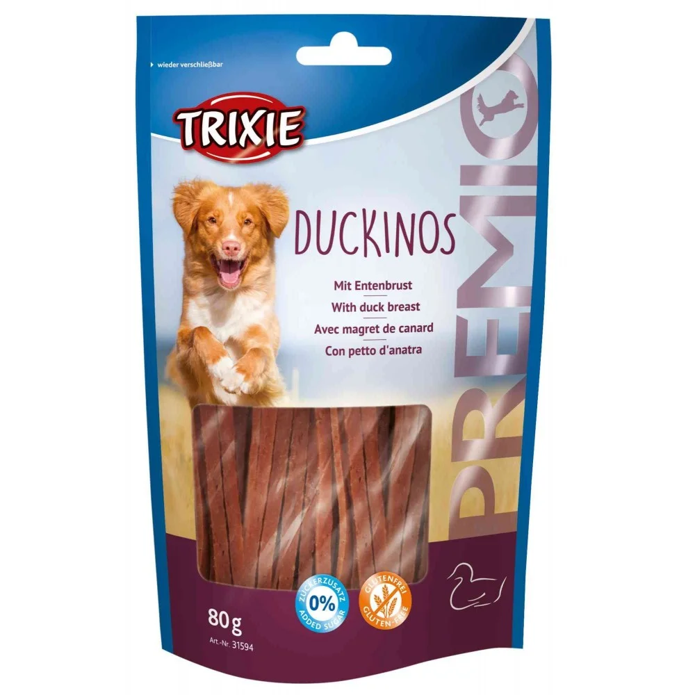 Ласощі для собак Trixie Premio Duckinos соломка з качкою - 80 г
