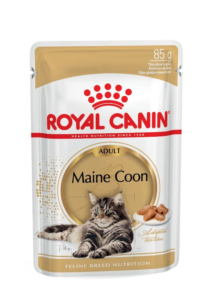Вологий корм Royal Canin Maine Coon Adult для дорослих котів породи мейн-кун - шматочки в соусі - 85 г