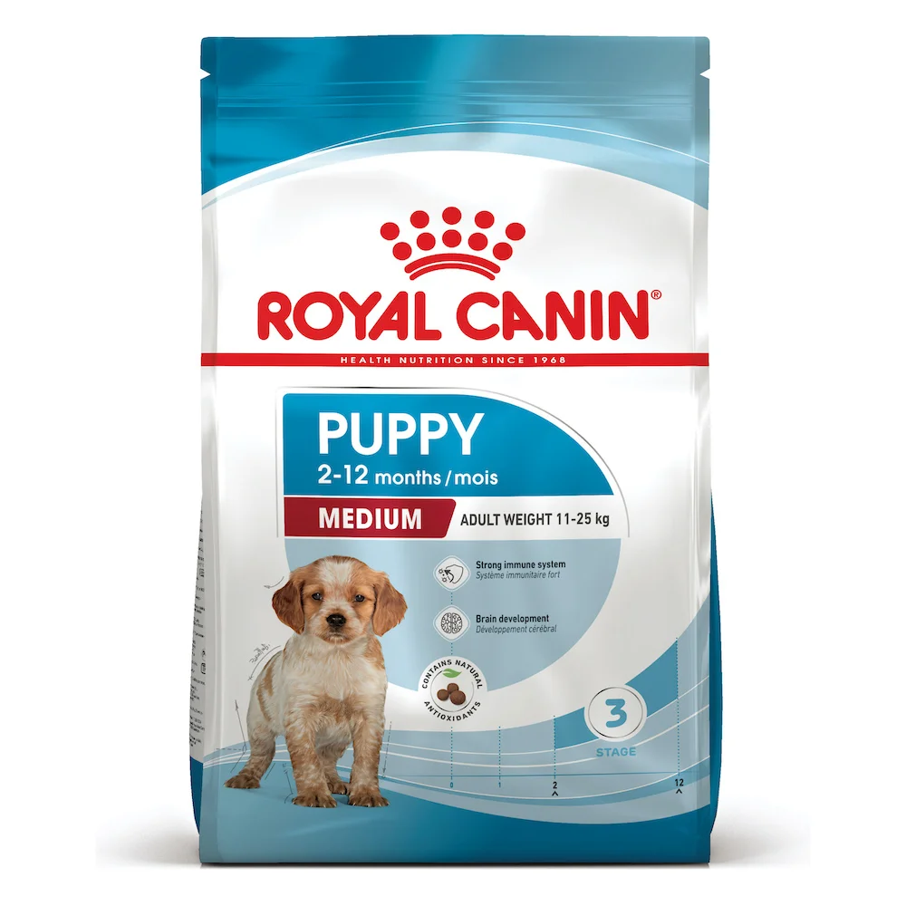 Сухий корм Royal Canin Medium Puppy для цуценят середніх порід - 15 кг