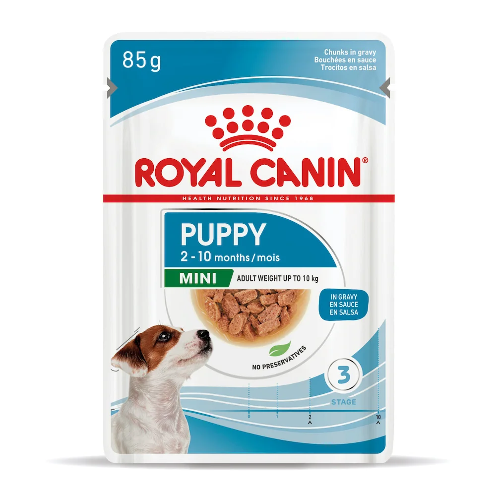Вологий корм Royal Canin Mini Puppy для цуценят дрібних порід - шматочки в соусі - 85 г