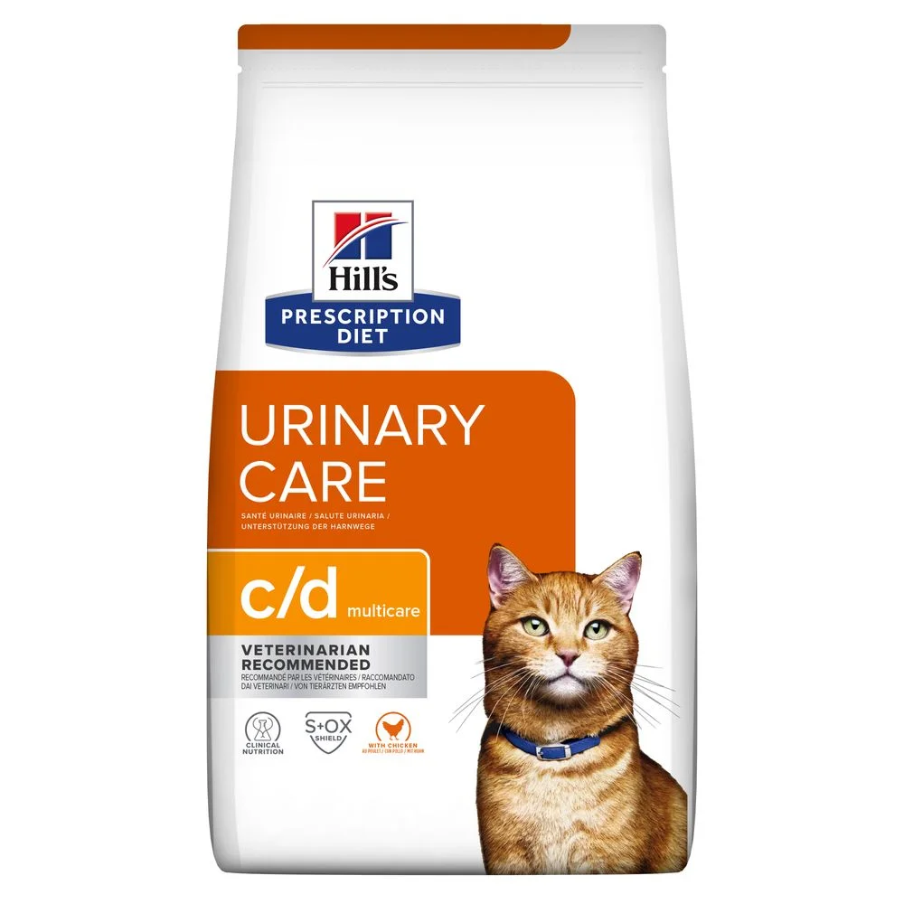 Сухий дієтичний корм Hill's PD Feline C/D Multicare Chicken для зниження повторного утворення струвітних уролітів у котів - 400 г
