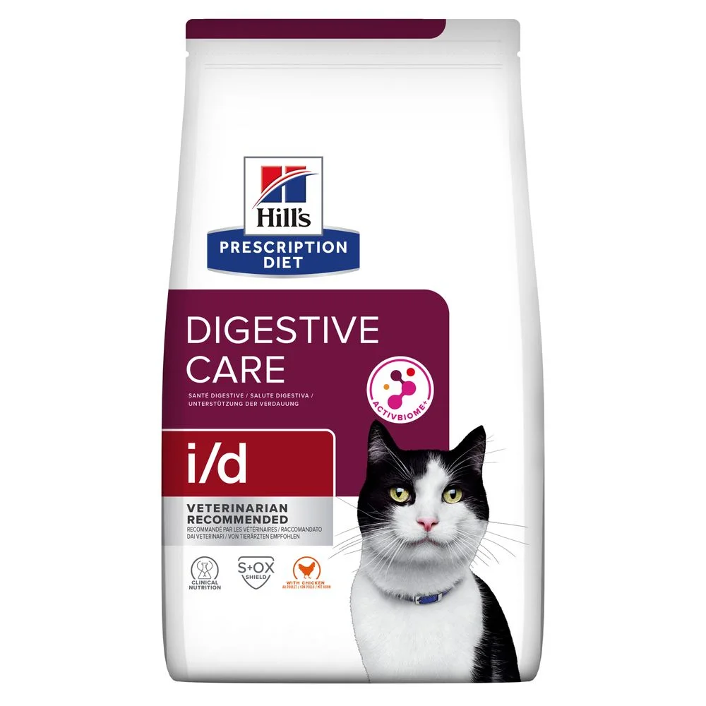 Сухий дієтичний корм Hill's PD Feline I/D ActivBiome+ для котів при порушеннях роботи ШКТ - 400 г