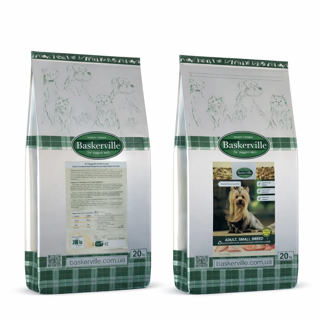 Сухий корм Baskerville Adult Dog Small Breed для собак малих порід з куркою - 20 кг