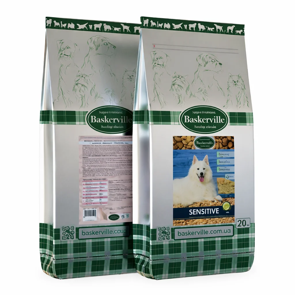 Сухий корм Baskerville Sensitive Grain Free Adult Dog для собак усіх порід з яловичиною та куркою - 20 кг