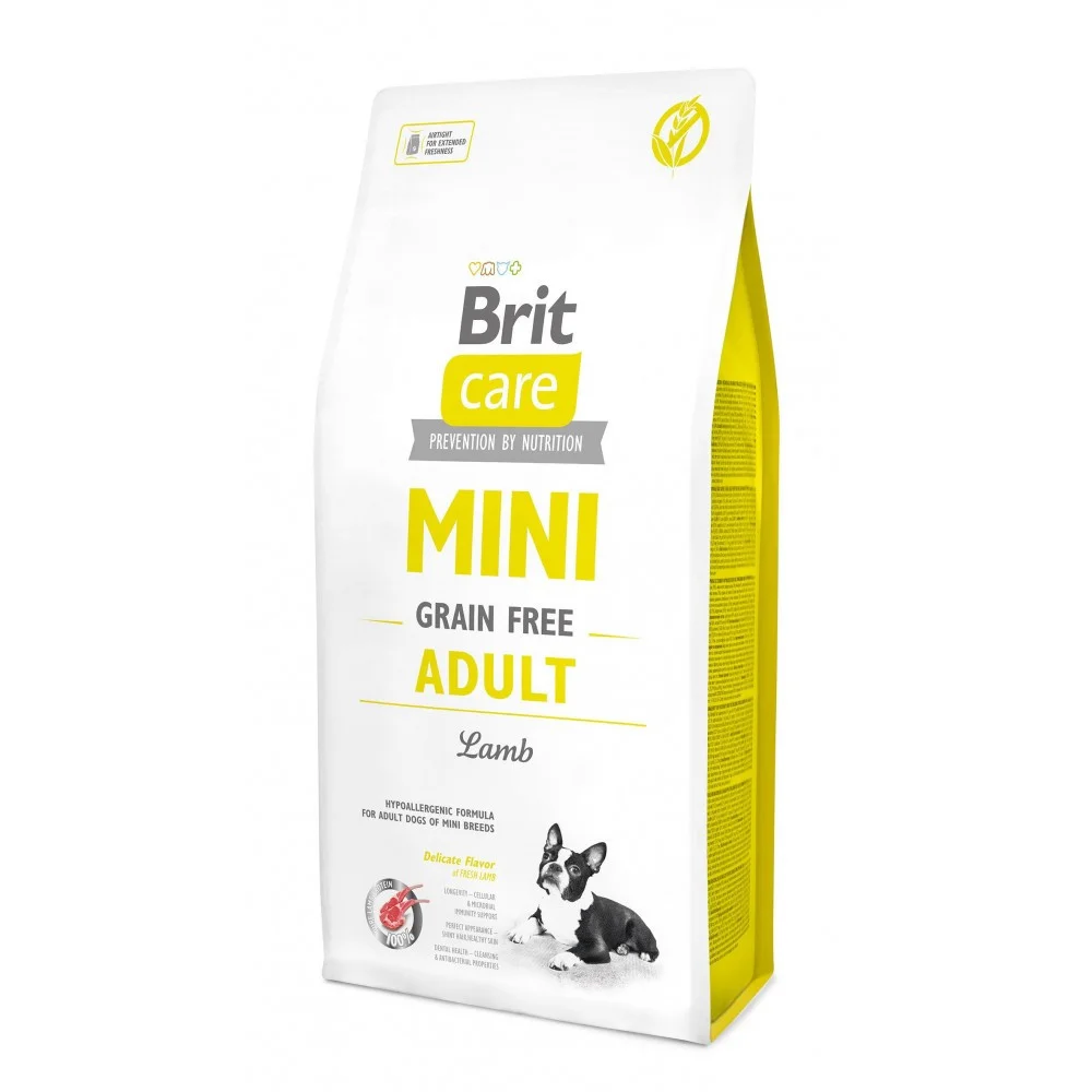 Сухий корм Brit Care GF Mini Adult Lamb для собак мініатюрних порід із ягнятиною - 7 кг