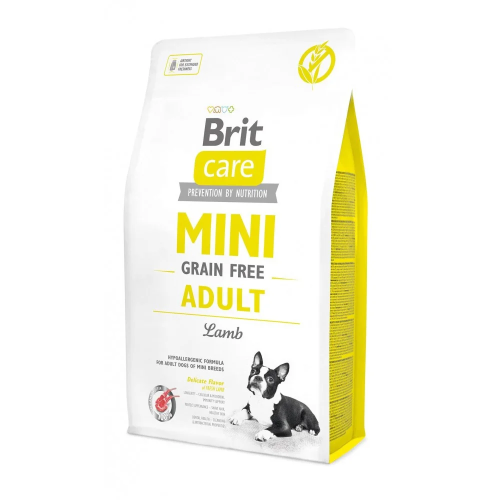 Сухий корм Brit Care GF Mini Adult Lamb для собак мініатюрних порід із ягнятиною - 2 кг