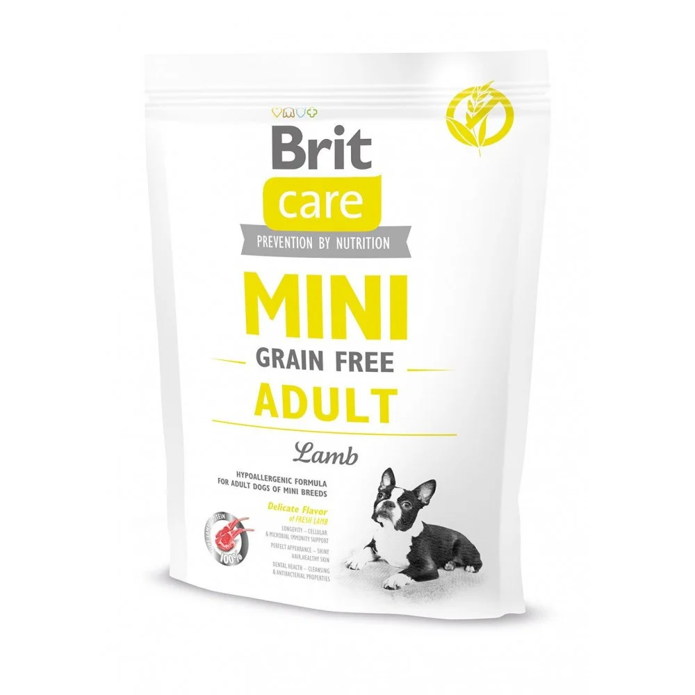 Сухий корм Brit Care GF Mini Adult Lamb для собак мініатюрних порід із ягнятиною - 400 г