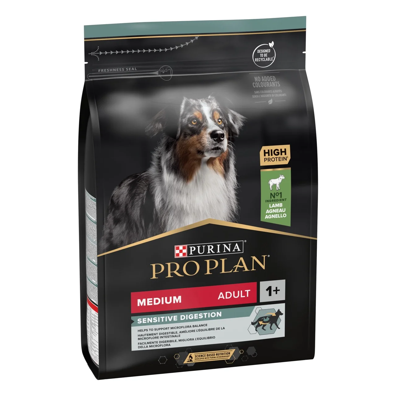 Сухий корм Pro Plan Dog Adult Medium Sensitive Digestion для чутливого травлення у собак середніх порід з ягням - 3 кг