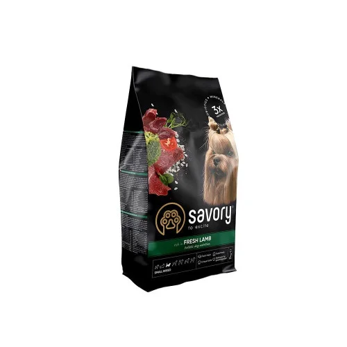 Сухий корм Savory Small Breeds Fresh Lamb для малих порід собак із свіжим ягням - 3 кг