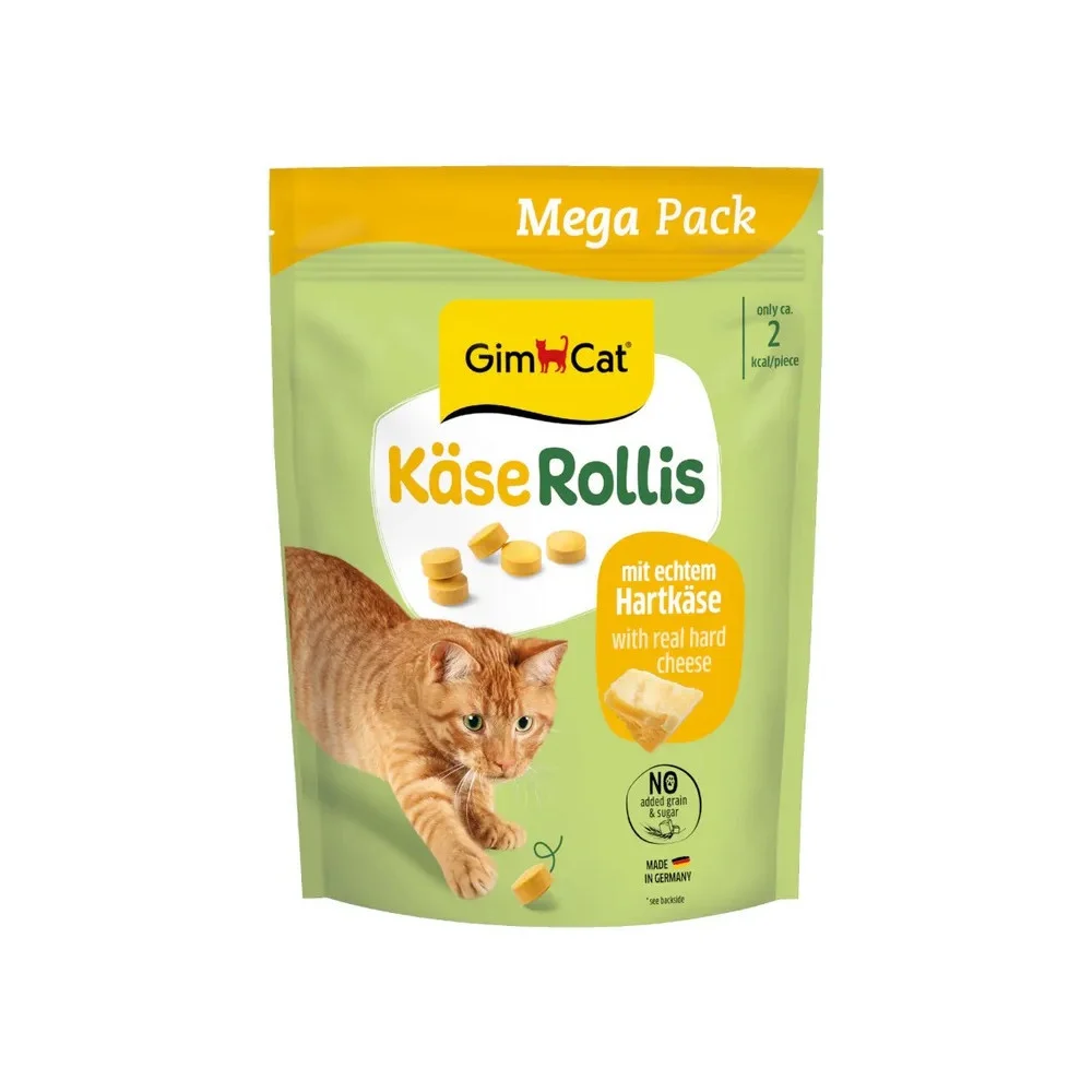 Вітамінізовані таблетки GimCat Kase Rollis для котів усіх порід зі смаком сиру - 425 г