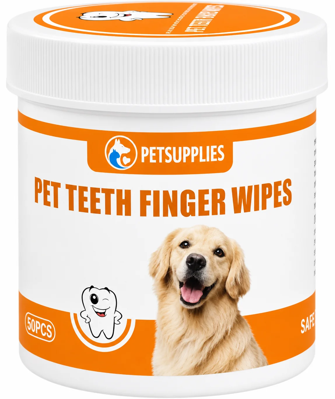 Вологі серветки Pet Supplies для очищення ротової порожнини - 50 шт