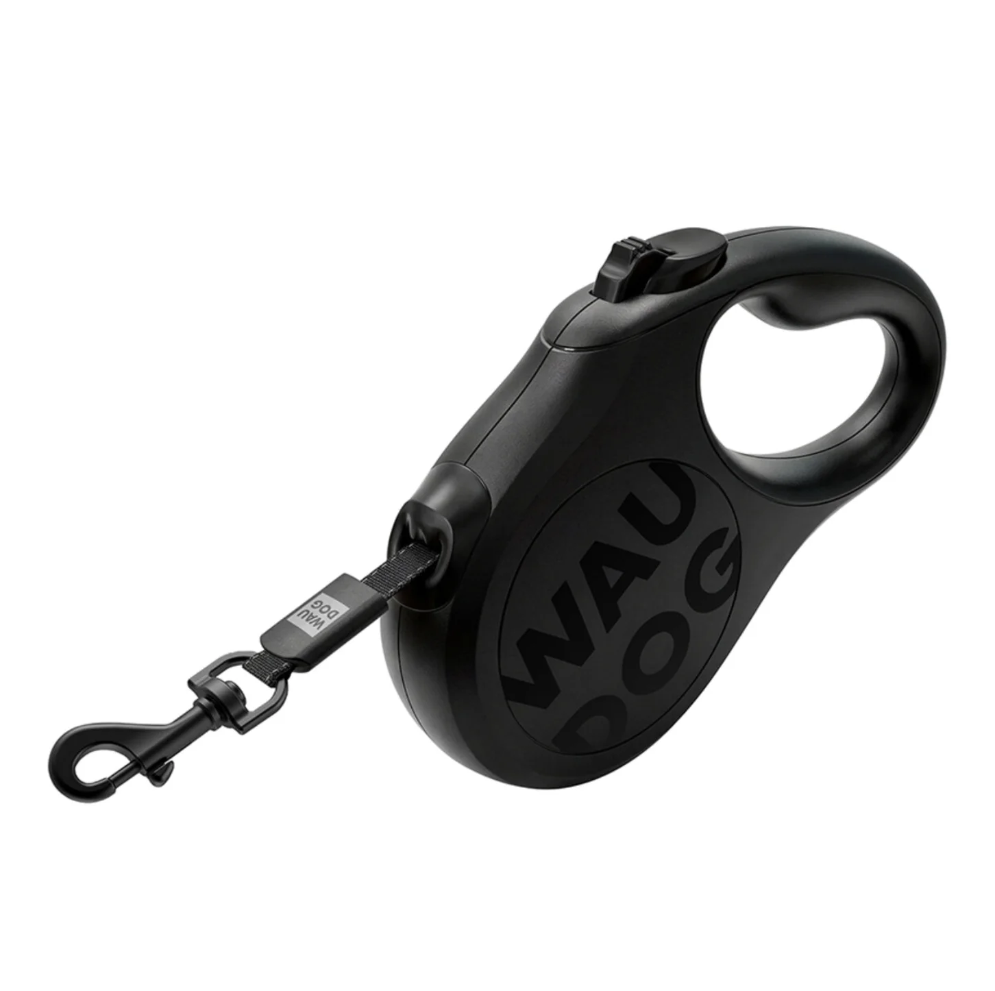 Повідець-рулетка для собак WAUDOG R-leash Monochrome Black чорна, світловідбиваюча стрічка - 500см